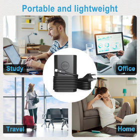 HBONY 65W USB-C charger broad compatibility with Dell models.