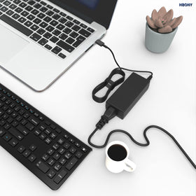 HBONY 65W USB-C charger packaging and included cable