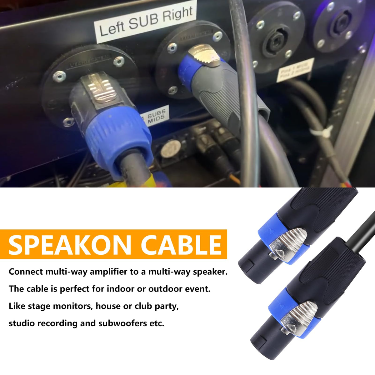 HBU cable next to hand showing 25ft scale and easy handling benefit