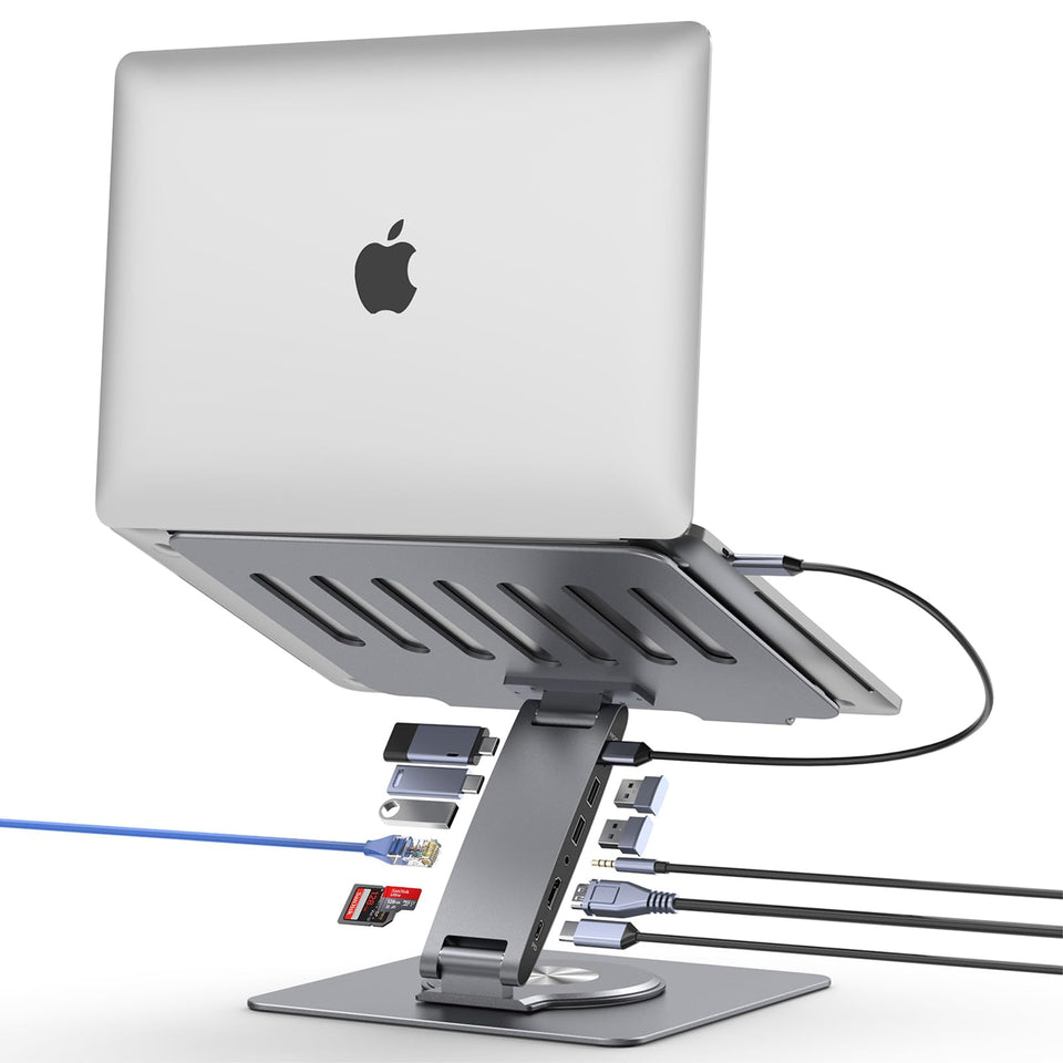 HC 11in1 docking ports enable seamless multi-device connections.