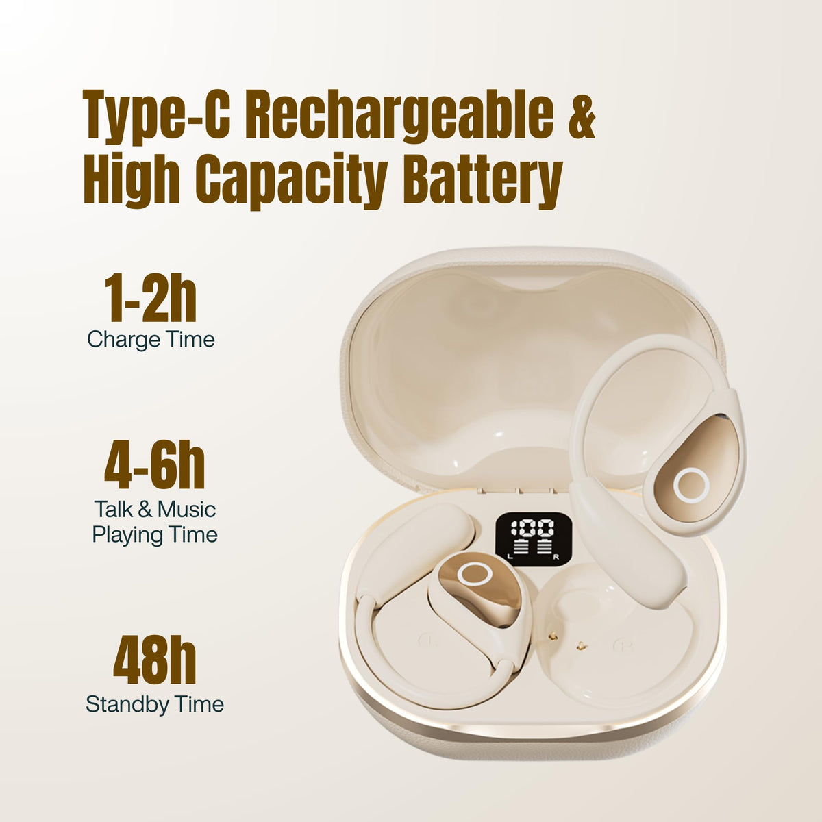 HC Honey Coco earbuds with water splash demonstrating IPX5 sweat resistance