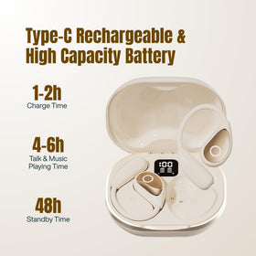 HC Honey Coco earbuds with water splash demonstrating IPX5 sweat resistance
