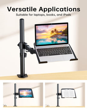 H&C(hcck&Cllassp) lifestyle scene of the mount in a home office delivering a clutter-free workspace