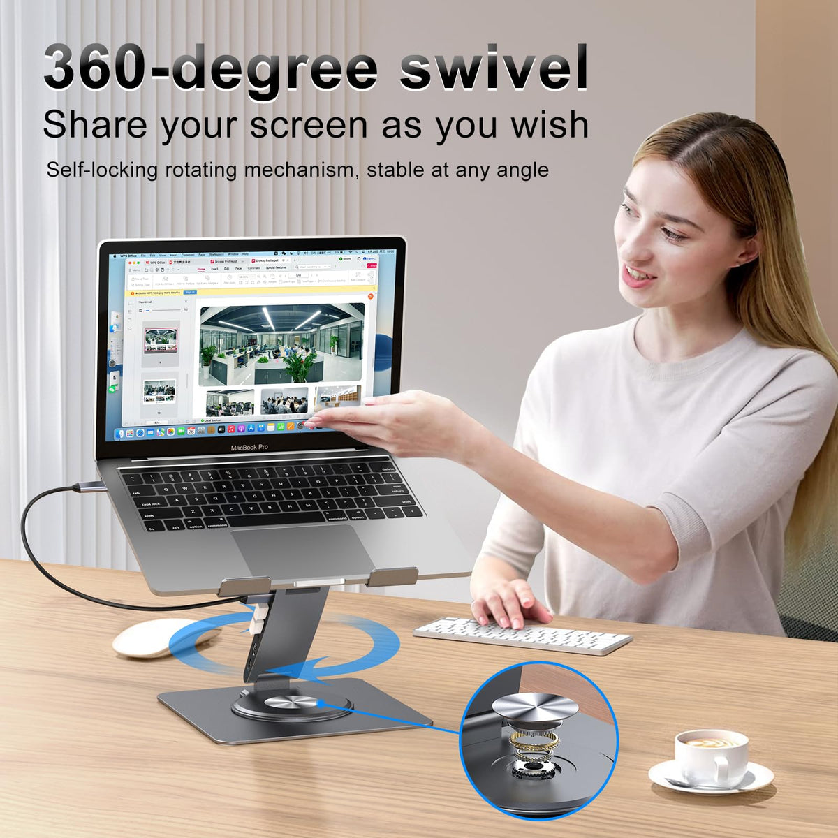 HC USB-C 3.0 port for high-speed data transfer.
