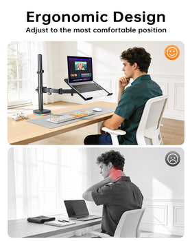 H&C(hcck&Cllassp) setup with dual monitors and laptop, supports multitasking workflows
