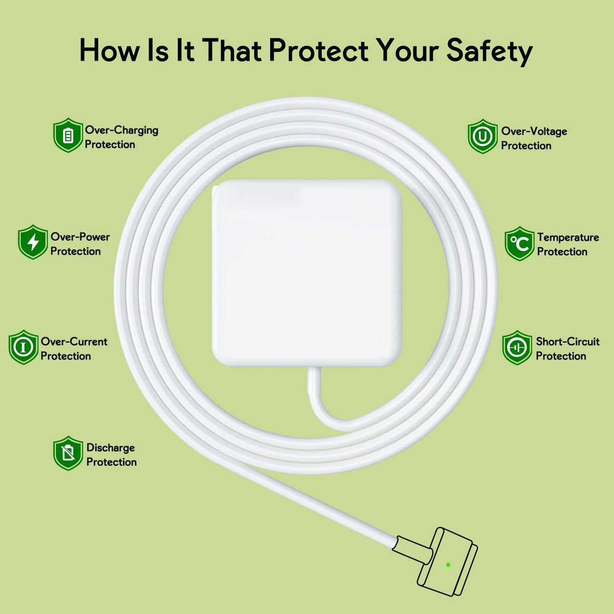 HCAOCD compact travel-friendly charger fits in bags for on-the-go charging.