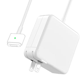 HCAOCD MacBook Air charger with magnetic T-Tip for easy docking during use.
