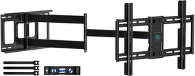HCMOUNTING 43inch long-arm extension enables flexible viewing from any room corner.