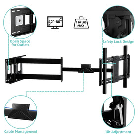 HCMOUNTING durable steel construction ensures long-term reliability.