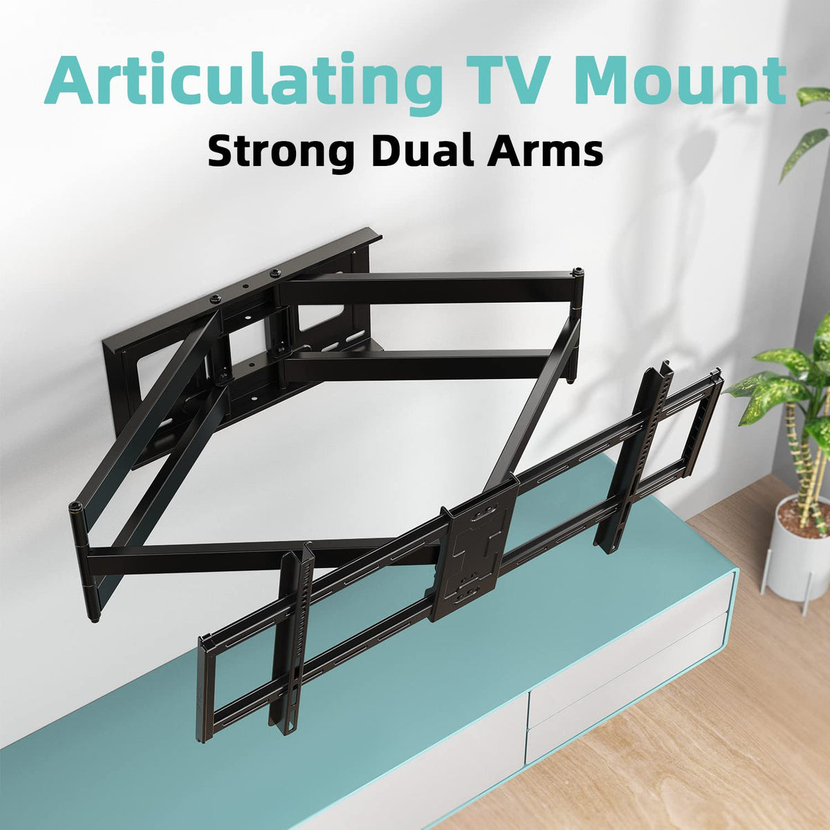 HCMOUNTING mounted on patio showing weather-ready outdoor viewing setup