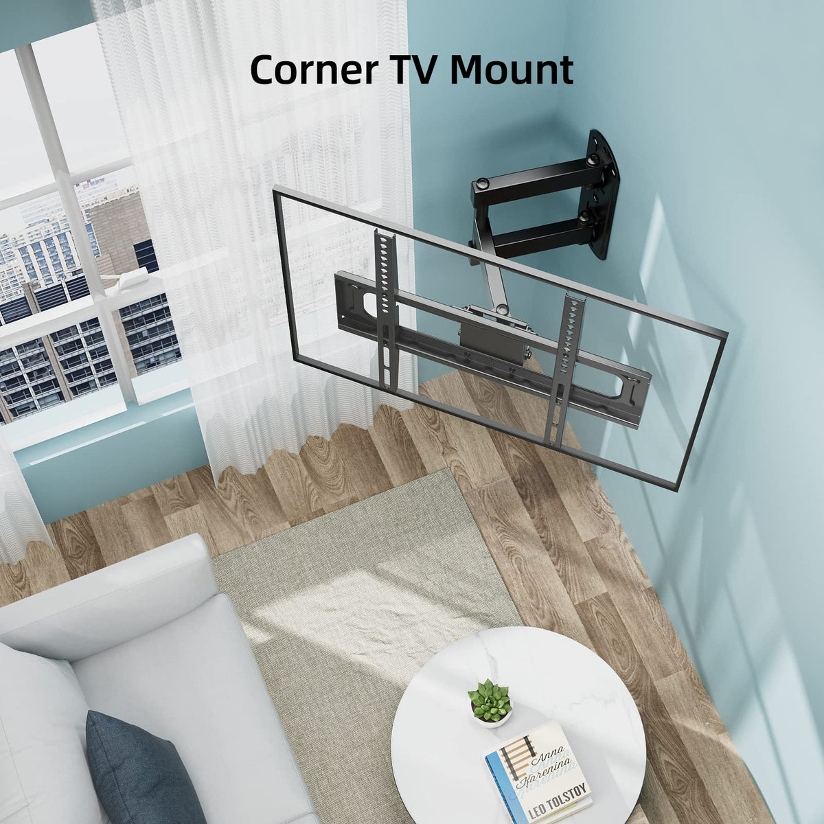 HCMOUNTING side profile extended showing full reach and easier cable access