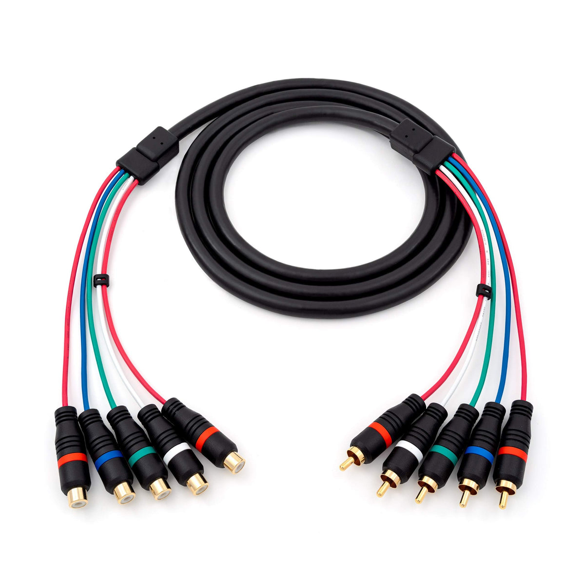 HD Retrovision YPbPr extension cable, 6 ft length for flexible, low-loss video connections
