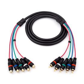 HD Retrovision YPbPr extension cable, 6 ft length for flexible, low-loss video connections