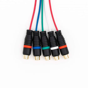 HD Retrovision YPbPr extension showing 75Ω impedance and robust RCA connectors for stable signal