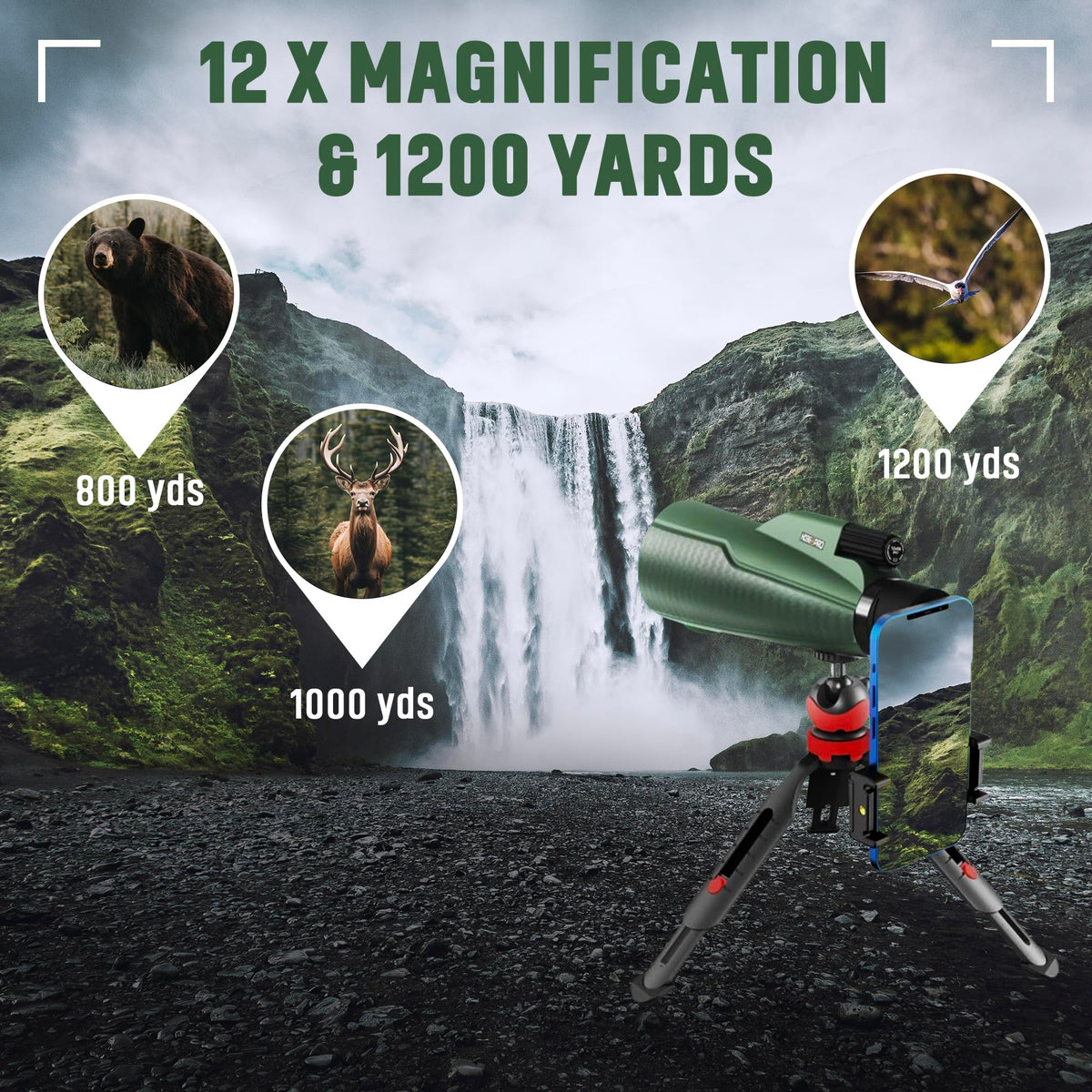 hd360pro close-up of 56mm objective lens for brighter viewing
