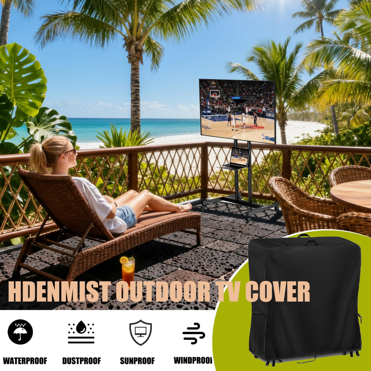 Hdenmist lifestyle patio setting showing outdoor protection and neat appearance