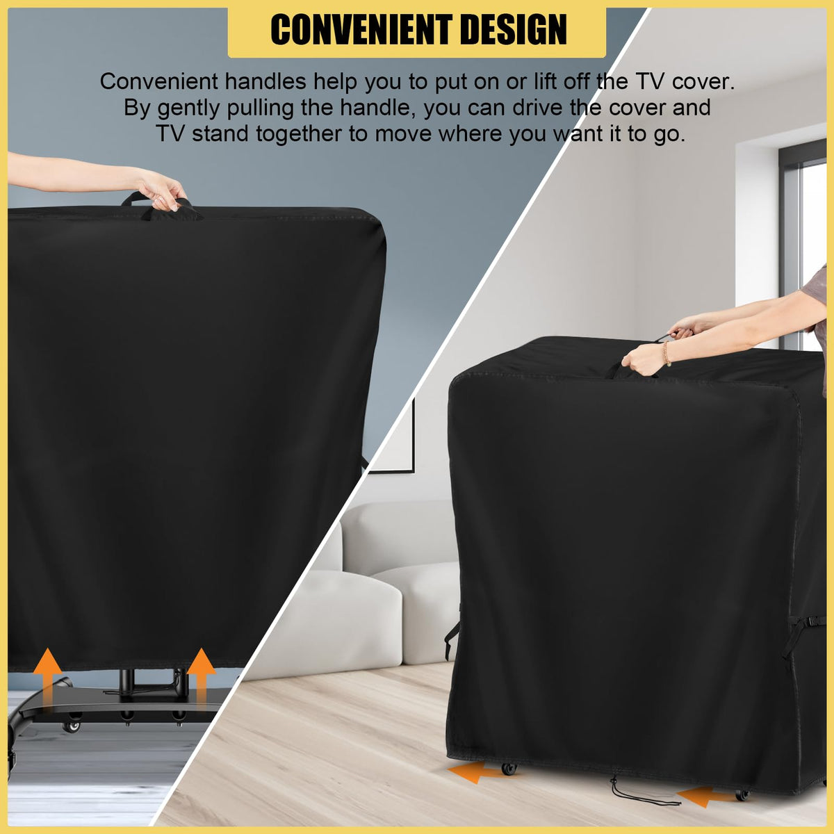 Hdenmist size comparison with measuring tape confirming correct 55-inch fit