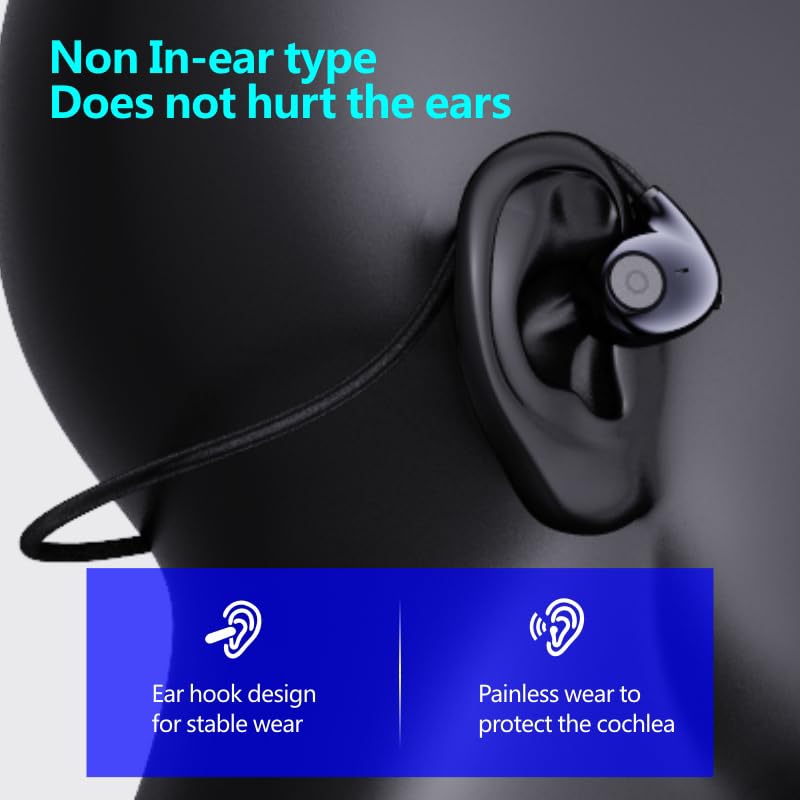 HDKKE secure earhooks provide stable fit for running and workouts.