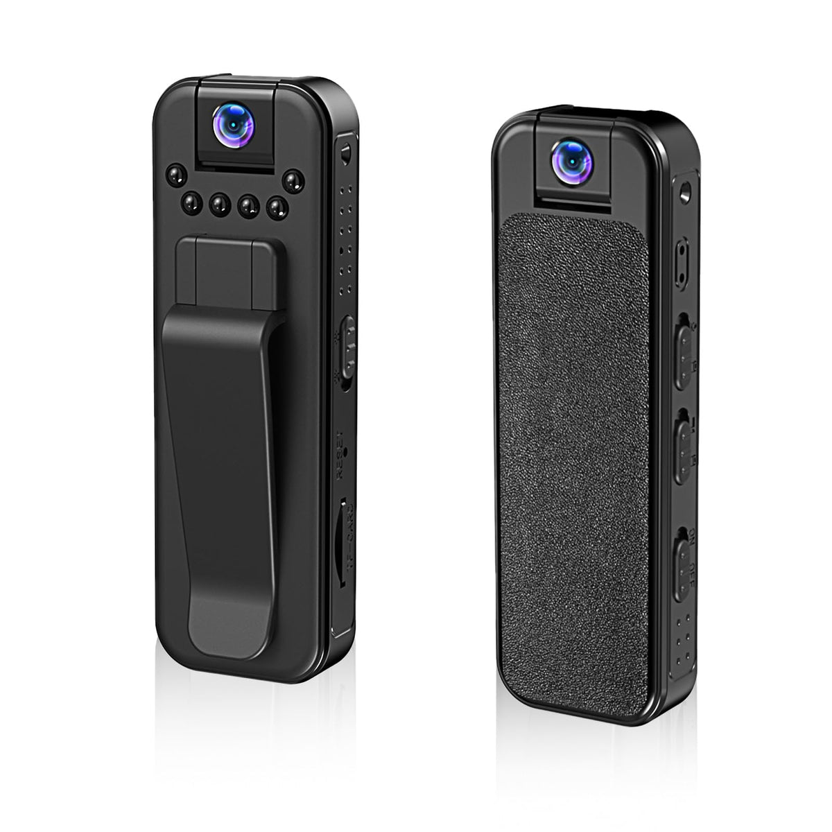 HDView front view showing compact body camera and clear lens, useful for discreet recording