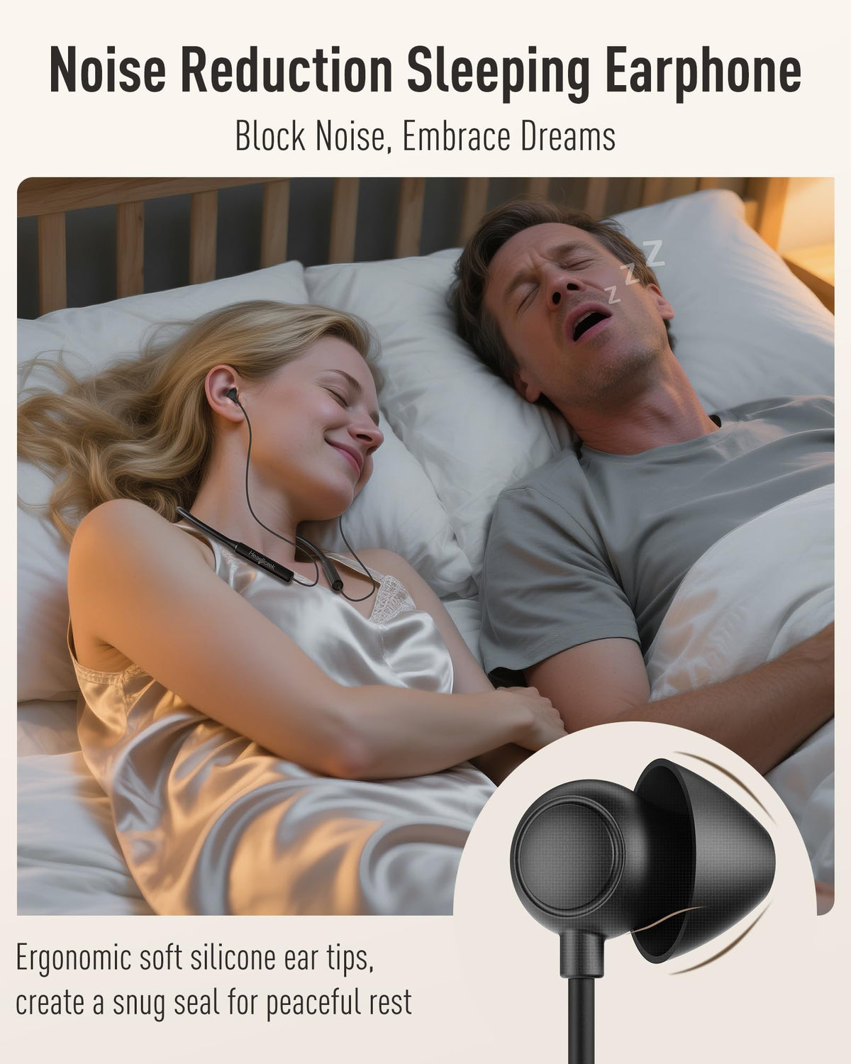 Hearprotek bendable neckband with memory material keeps shape.