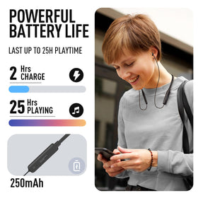 Hearprotek earbuds next to ruler illustrating compact low-profile size