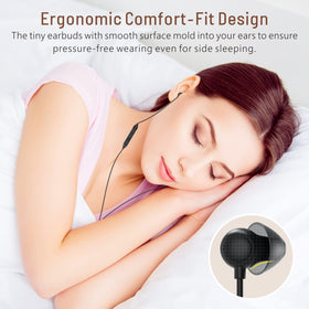 Hearprotek Sleep Earbuds compact, invisible in-ear design for travel.