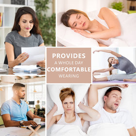 Hearprotek Sleep Earbuds portable case and carabiner for on-the-go.