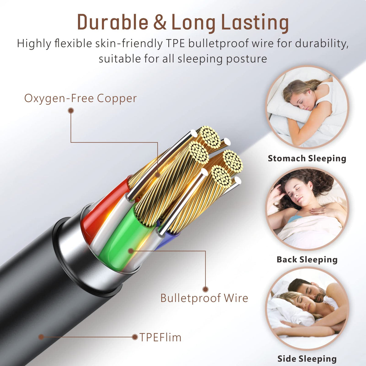 Hearprotek Sleep Earbuds with universal remote and mic compatibility.
