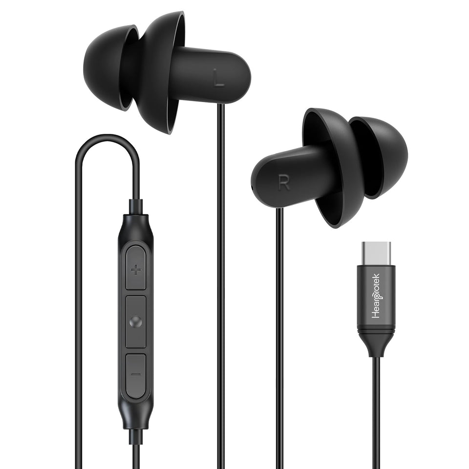 Hearprotek Sleep Headphones with ergonomic-fit design for comfortable all-night wear.