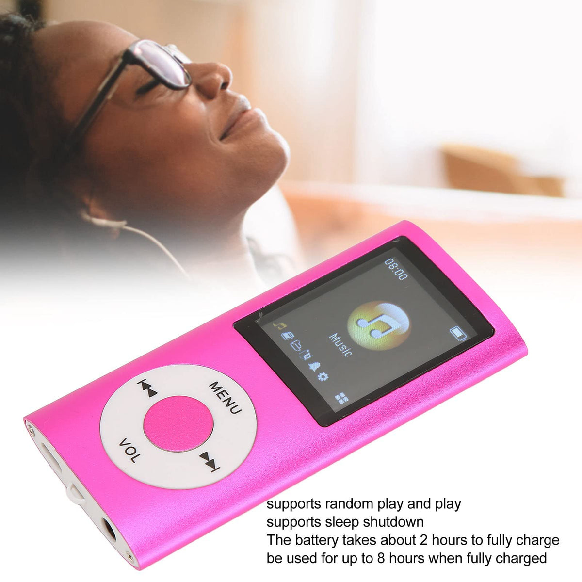 Heayzoki built-in HD speaker grille close detail for louder playback