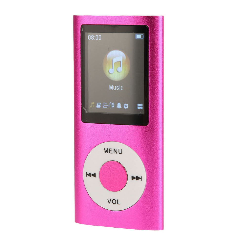 Heayzoki front view pink showing buttons and headset port for easy control