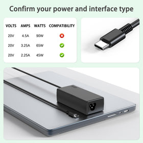 heesky 65W USB-C Chromebook charger side port for versatile connectivity