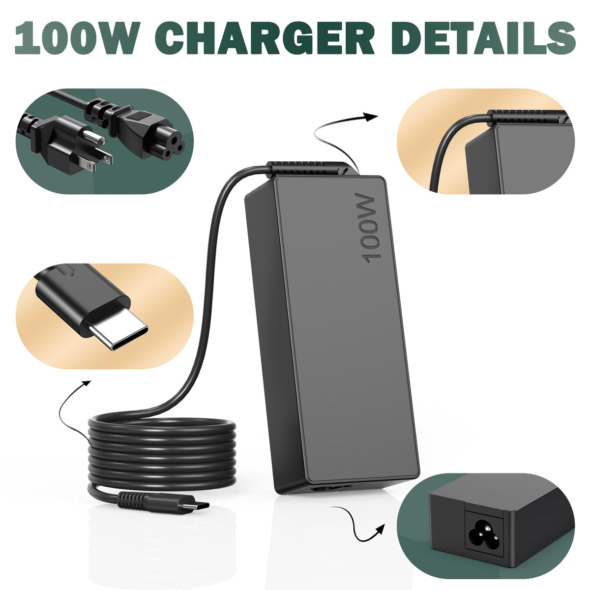 heesky USB-C charger cable attachment for convenient everyday use