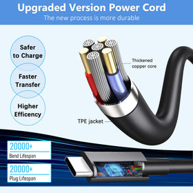 HEHALOTU compact 65W USB-C adapter for efficient Dell charging
