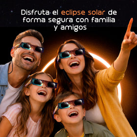 Helioclipse glasses bundled individually to stay clean and scratch-free.