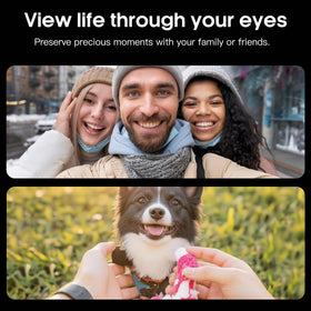hellibito AI Smart Camera Glasses blue light blocking lenses protect eyes during use