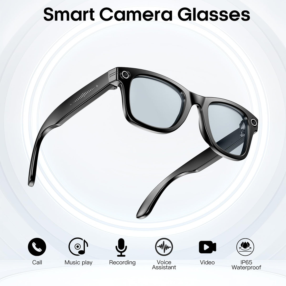 hellibito AI Smart Camera Glasses lightweight wear comfort for all-day use