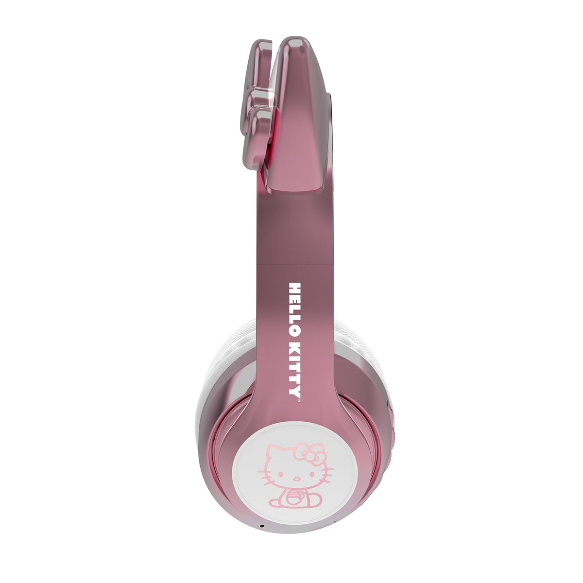 Hello Kitty headphones worn by user in lifestyle scene for hands-free calls and music enjoyment