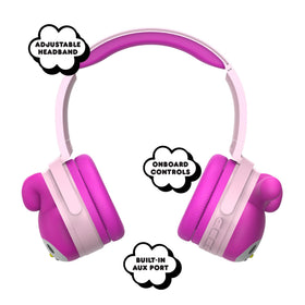 Hello Kitty My Melody headphones active Bluetooth on for wireless listening