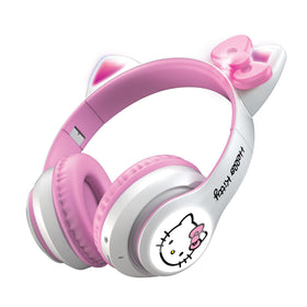 Hello Kitty wireless headphones with foldable design for easy travel and storage