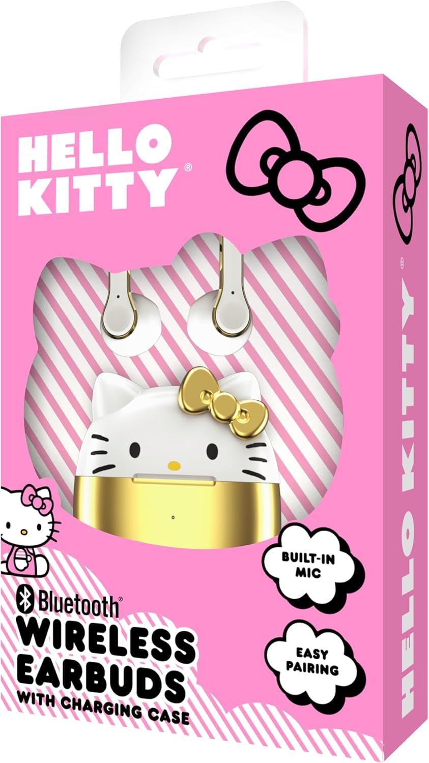 Hello Kitty earbuds pairing screen, quick device setup.