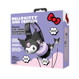 Hello Kitty headphones with built-in mic and onboard controls for calls.