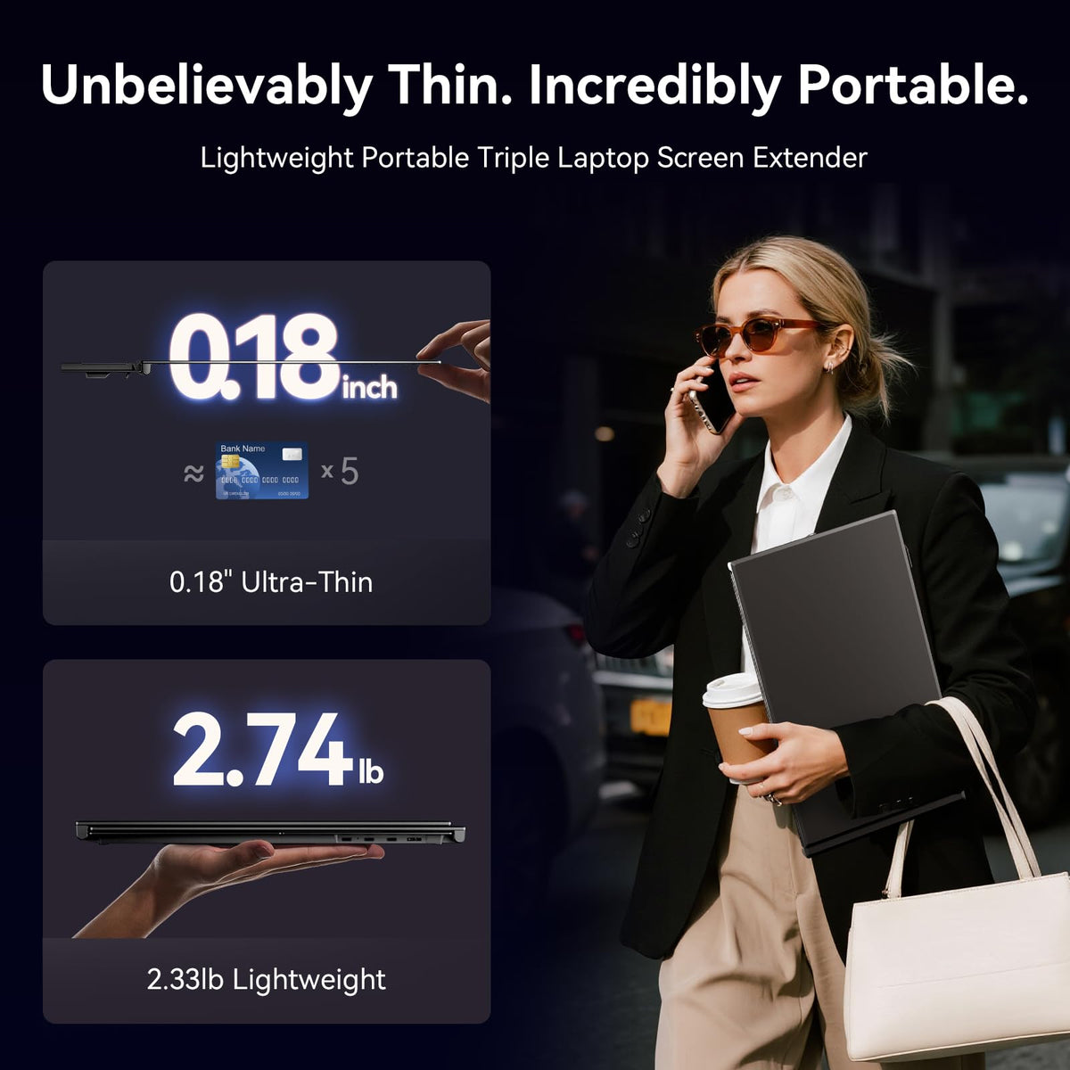Helpnight ultra-slim monitor showcases portable, lightweight design