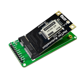 Close-up of Heltec WiFi HaLow debug board for quick prototyping and testing.