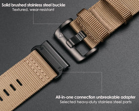 HEMSUT 20mm military strap for D2 Delta S, stable and straightforward design for all-day wear