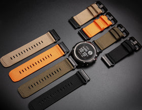 HEMSUT 20mm military strap for Fenix 6S Pro, high-density nylon with durable buckle