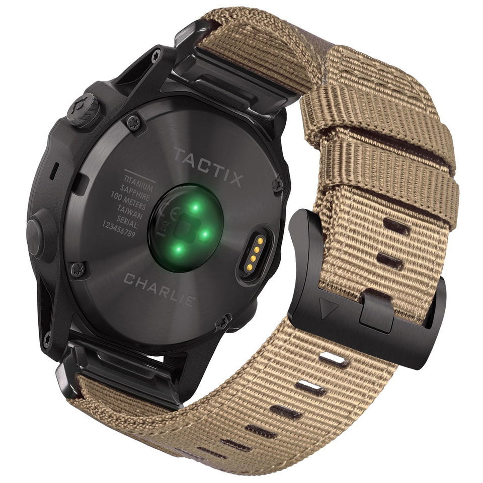 HEMSUT 20mm military strap for Garmin Fenix 8, durable comfort for daily wear