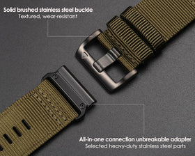 HEMSUT nylon material close-up highlights durability and glossy finish for daily wear.