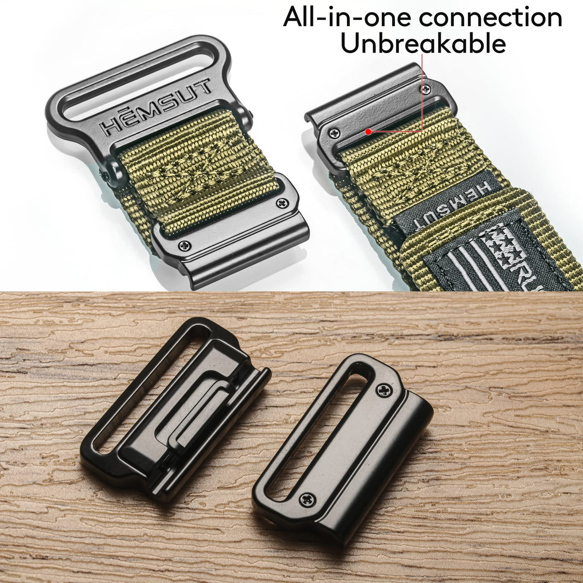 hemsut h connector close-up showing reinforced snap-on design for secure fit