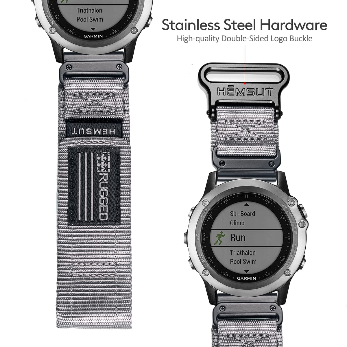 hemsut h strap worn during hiking demonstrating rugged outdoor use